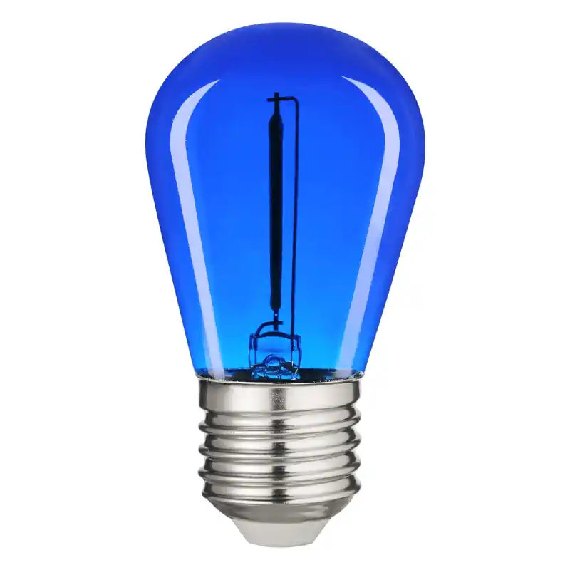 Avide Színes LED Filament Fényforrás 0.6W E27 KÉK Üveg Árcsökkenés