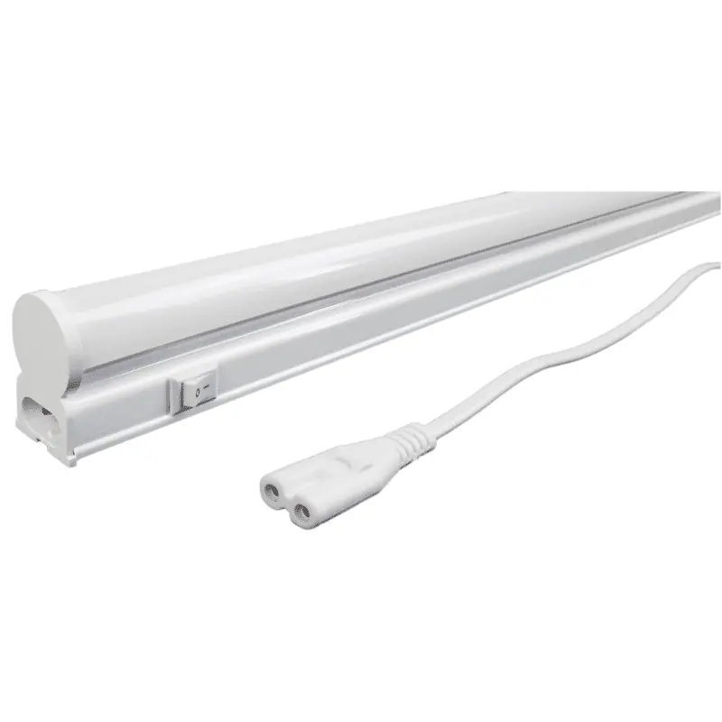 Integrált LED Fénycső Kapcsolóval és Hálózati kábellel T5 19W 120 cm Természetes fehér 4000K Biztonságos fizetés