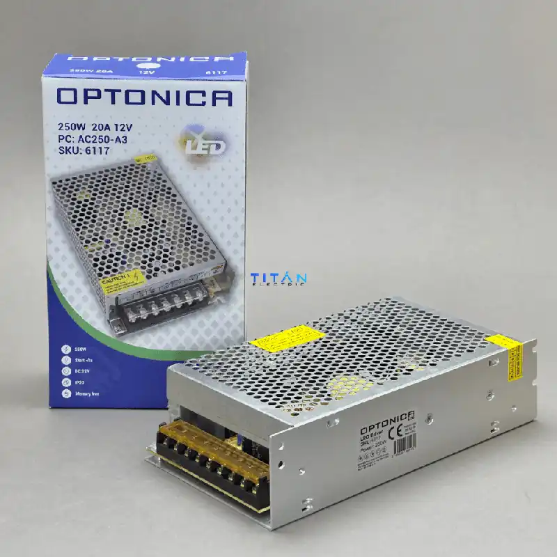 OPTONICA LED Tápegység 12V 250W 20A AC6117 Szezonális akció