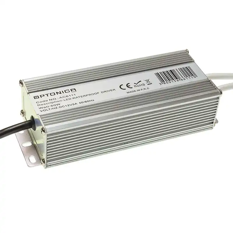 OPTONICA LED Vízálló Tápegység 12V 60W 5A AC6111 Akciós ár