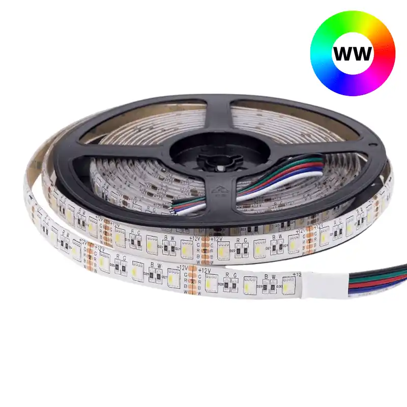 Optonica Prémium RGB+Meleg fehér kültéri LED szalag 60 LED/m 16W/m 12V ST4488 Akció