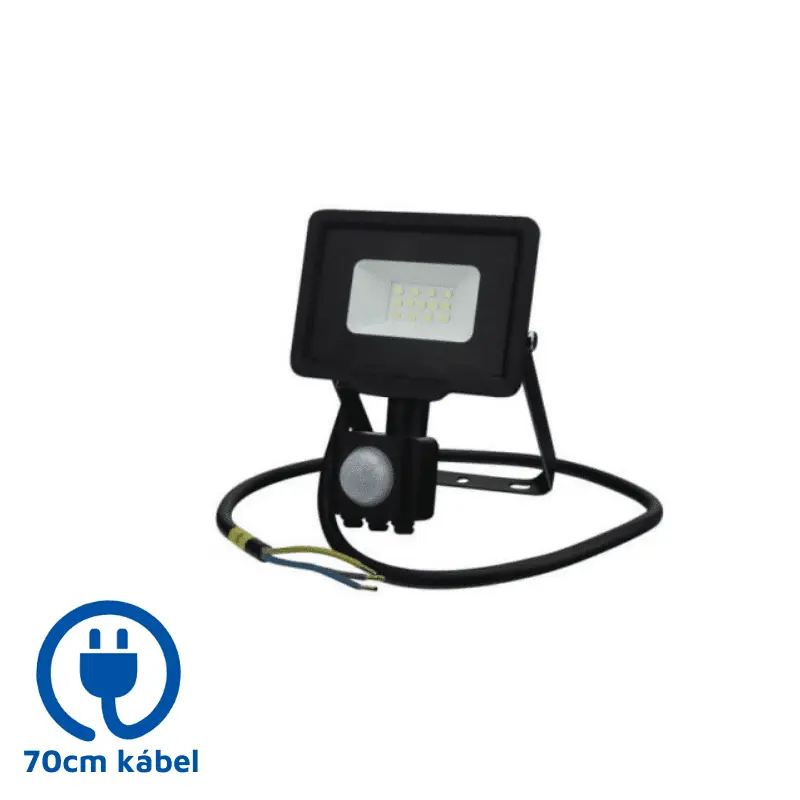 OPTONICA LED reflektor mozgásérzékelővel, 70cm kábellel, 10W 2700K FL5954 Legnépszerűbb