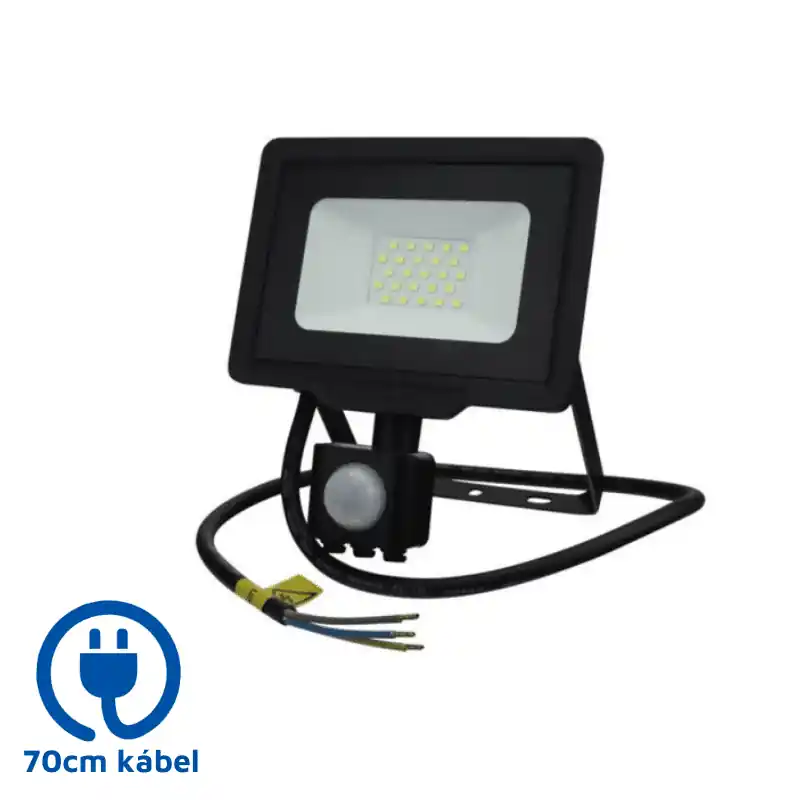 OPTONICA LED reflektor mozgásérzékelővel, 70cm kábellel, 20W 4500K FL5956 Árengedmény