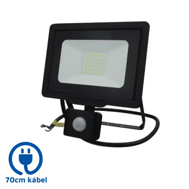 OPTONICA LED reflektor mozgásérzékelővel, 70cm kábellel, 30W 4500K FL5959 Alacsony ár