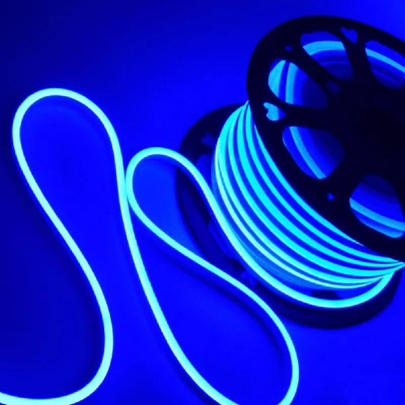 Végkiárusítás Optonica Neon Flex LED szalag 220V 8,5W/m KÉK ST4583