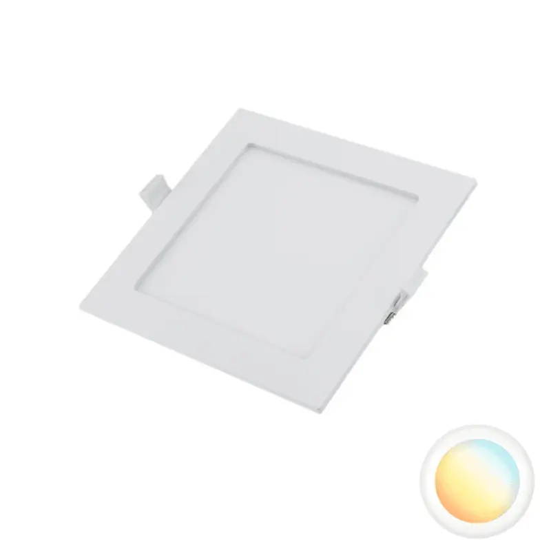 Optonica LED panel négyzet süllyesztett 12W CCT szabályozható színhőmérséklettel DL2595 Szuper ajánlat