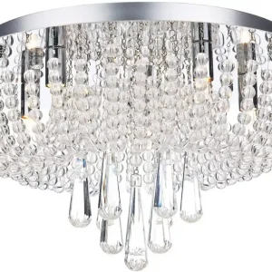 Árcsökkenés DAR LIGHTING SAI5450 SELINA Kristály Mennyezeti Lámpa Csiszolt Króm G9 IP20