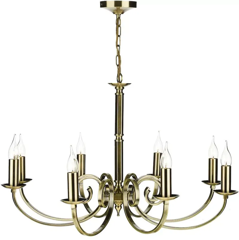 Biztonságos vásárlás Dar Lighting MURRAY MUR0875 Csillár 8x40W/E14