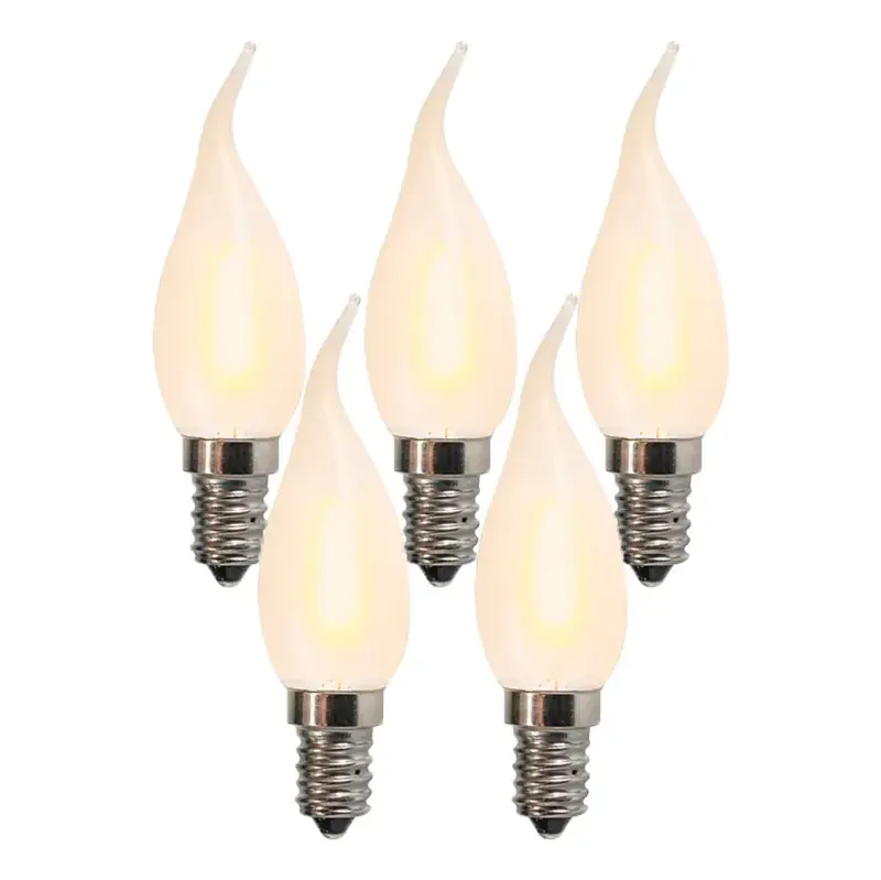 Kiárusítás 5 db E14-es LED matt gyertyalámpa BXS35 1W 100 lumen 2200K