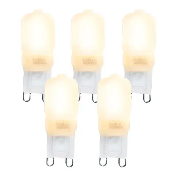 5 db G9 LED izzó készlet CUTE PC 2W 200lm 2700K Csak ma