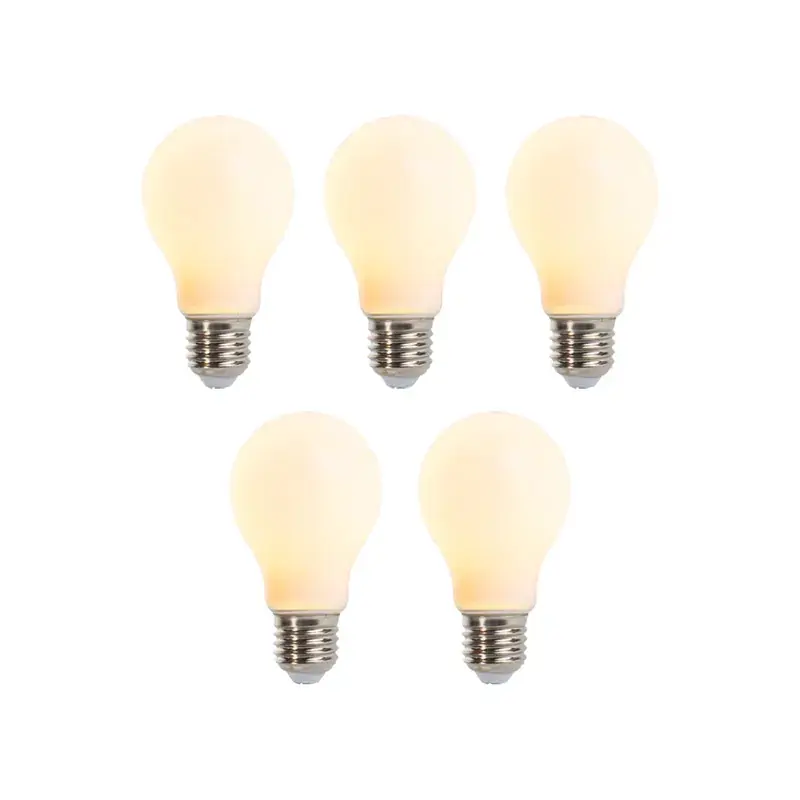 Utolsó esély 5 db-os készlet E27-es fényerőszabályozható LED izzó A60 matt 5W 380lm