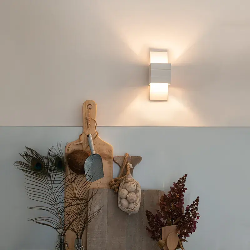 Kedvezmény Modern fali lámpa fehér - Amy