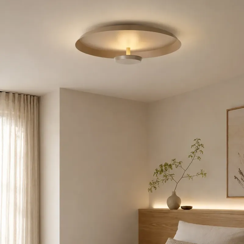 Kiárusítás Modern mennyezeti lámpa matt taupe színben, LED-del, 3 lépésben dimmelhető - Sombra