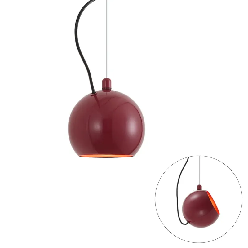 Outlet Design függőlámpa piros 1-fázisú sínrendszerhez - Slimline Sara