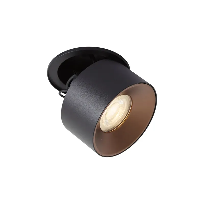 Akciós ár Modern süllyesztett spotlámpa fekete GU10 50mm - Echo