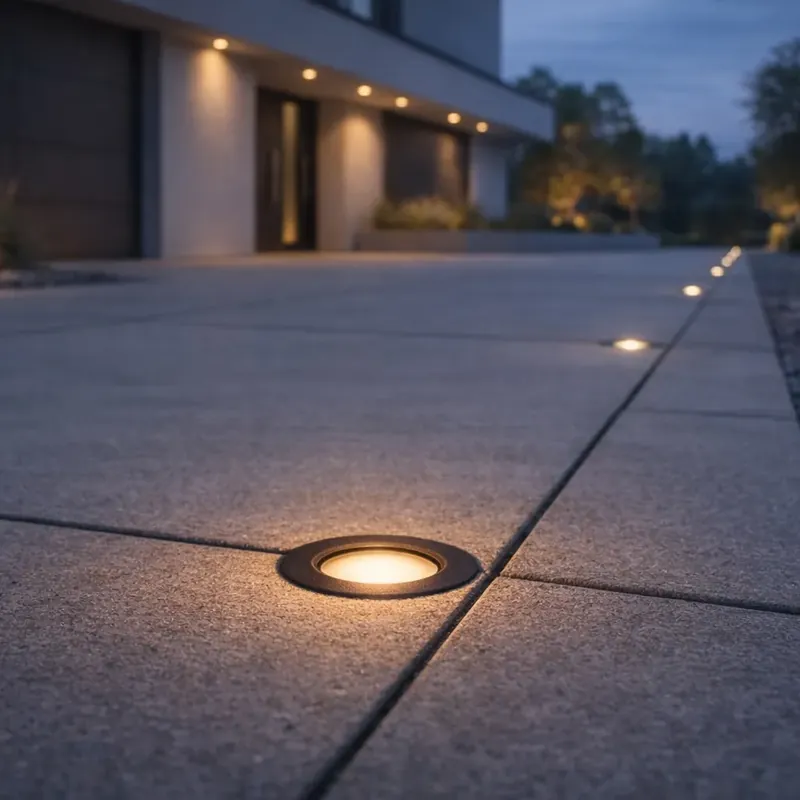 12V-os fekete földbe süllyeszthető spotlámpa LED-del IP67 - Voltaire Linsey Szuper akció