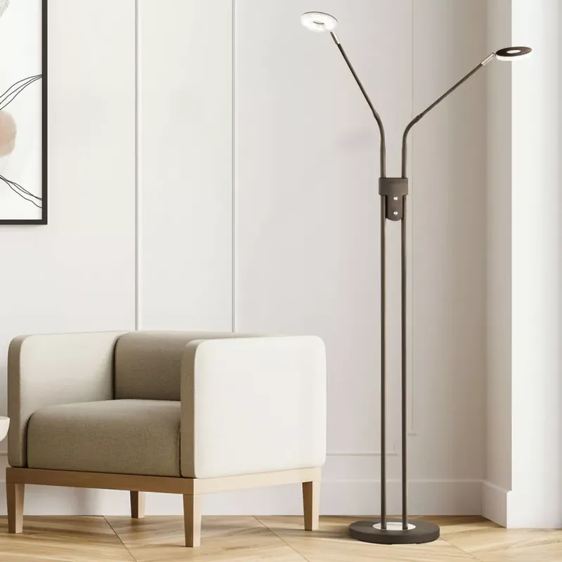 Expressz szállítás CCT LED Állólámpa, Dent , 2x LED 6W , homok fekete /, 40300