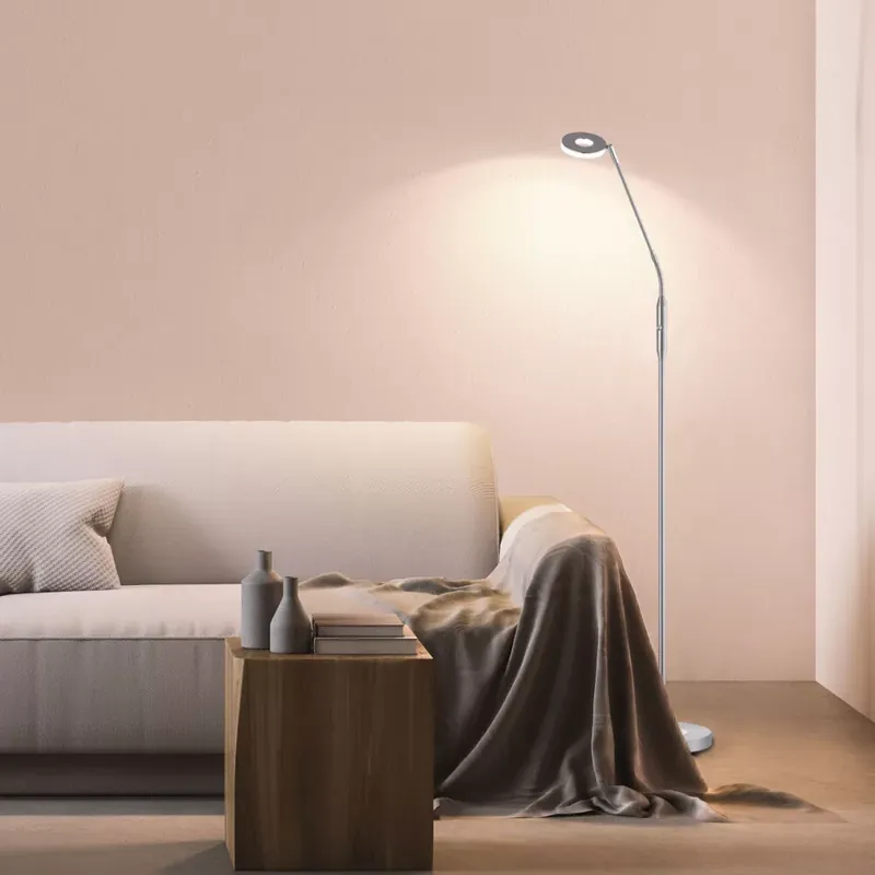 Legkelendőbb CCT LED Állólámpa, Dent , 1x LED 6W , matt nikkel, 40107