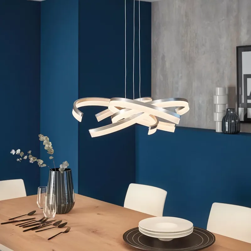 Kihagyhatatlan ajánlat CCT LED Függőlámpa, Sund TW , 4x LED 8W , nikkel, 60542
