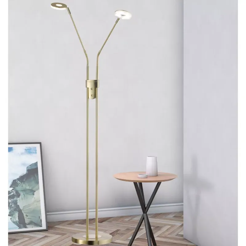 CCT LED Állólámpa, Dent , 2x LED 6W , sárgaréz, 40110 Kihagyhatatlan ajánlat