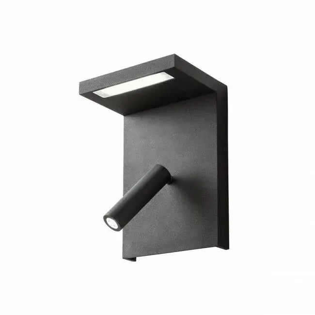 Ajánlat FISCHIO modern LED fali lámpa, fekete, USB kimenettel