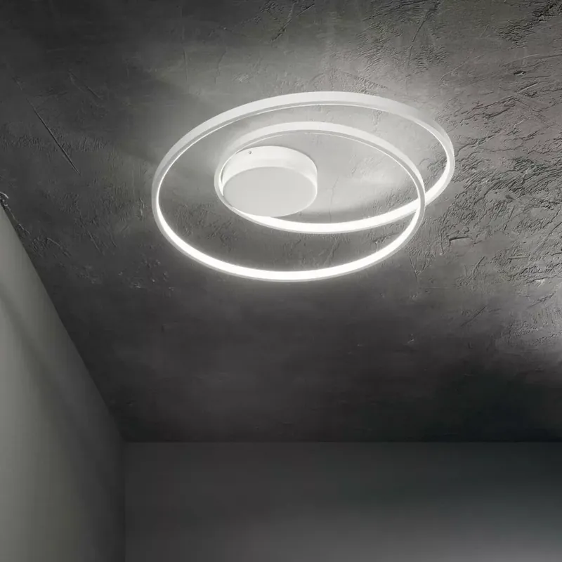 Legkelendőbb ÓZ modern LED mennyezeti lámpa, matt fehér