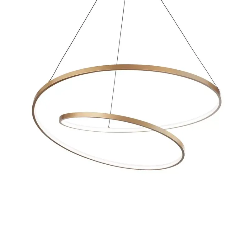 Vedd meg online ÓZ modern LED csillár, 80 cm, matt réz