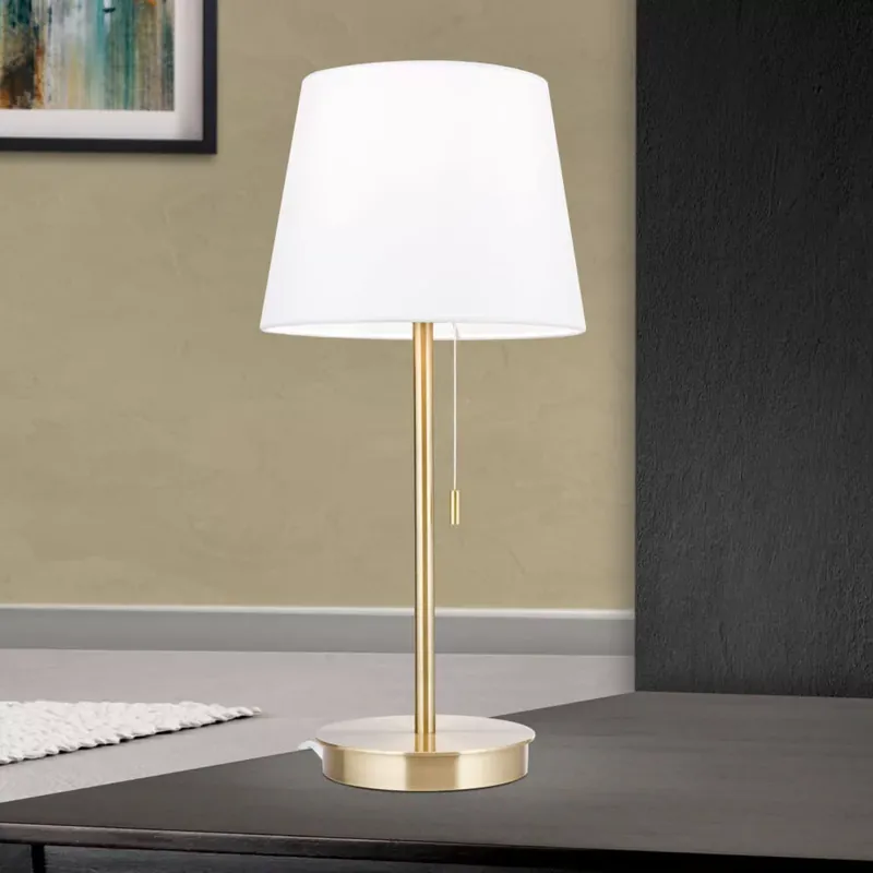 LUDWIG modern, éjjeli asztali lámpa, patina, USB töltővel Csak ma