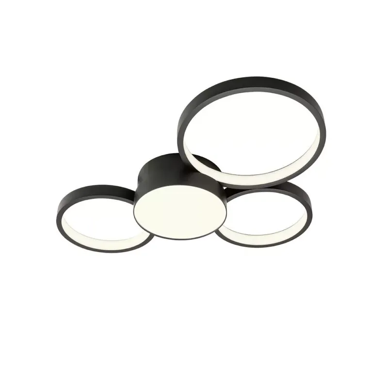 CRONOS modern LED mennyezeti lámpa, 3-as, fekete Biztonságos vásárlás