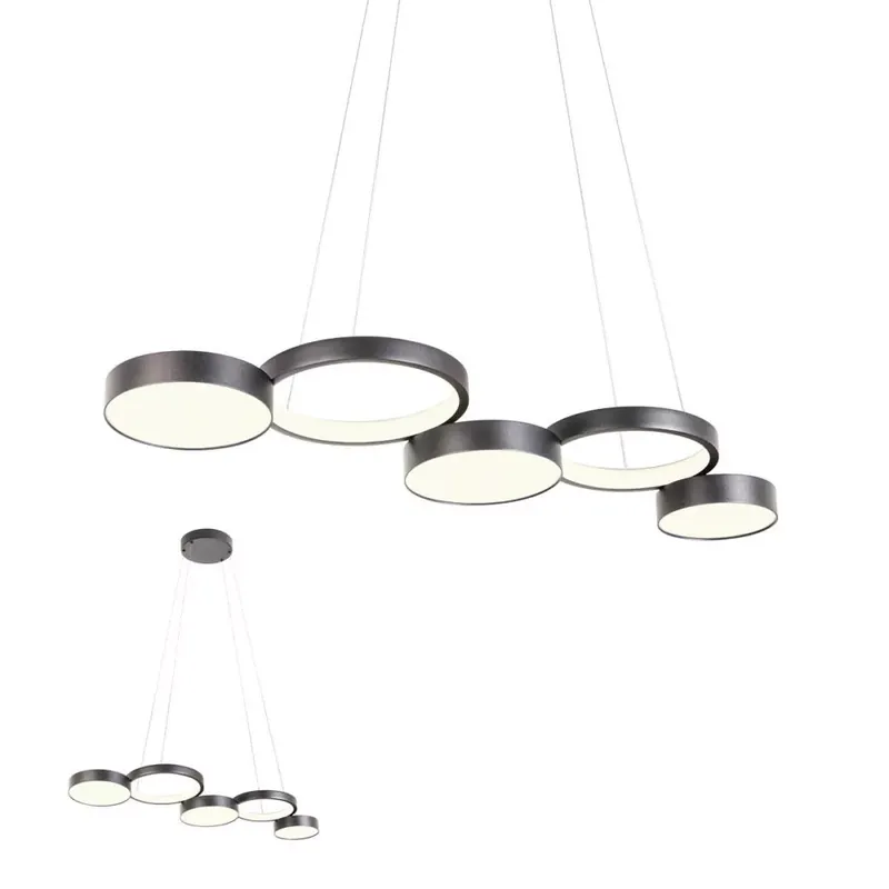 Árengedmény CRONOS modern LED csillár, ötös, fekete
