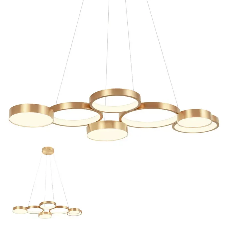 Szuper akció CRONOS modern LED csillár, bronz, hetes