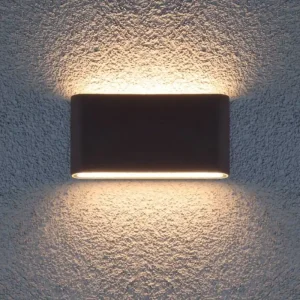 Biztonságos vásárlás Pocket kültéri LED fali lámpa, 750 lm, sötétbarna