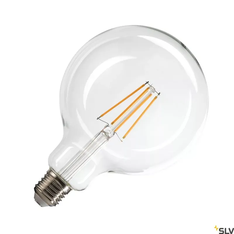 Árengedmény G125 E27 12,5cm átmérőjű 7.5W 2700K 320° CRI90 800lm dimmelhető filament gömb izzó