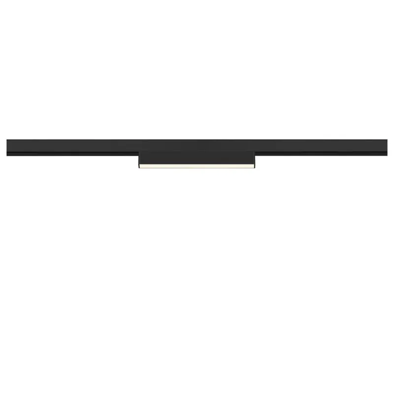 48V SYSTEM IN-LINE 22 fekete 7.3W 680lm 4000K CRI90 95° lineáris spot led lámpa 48V-os alacsony feszültségű sínhez Szuper ajánlat