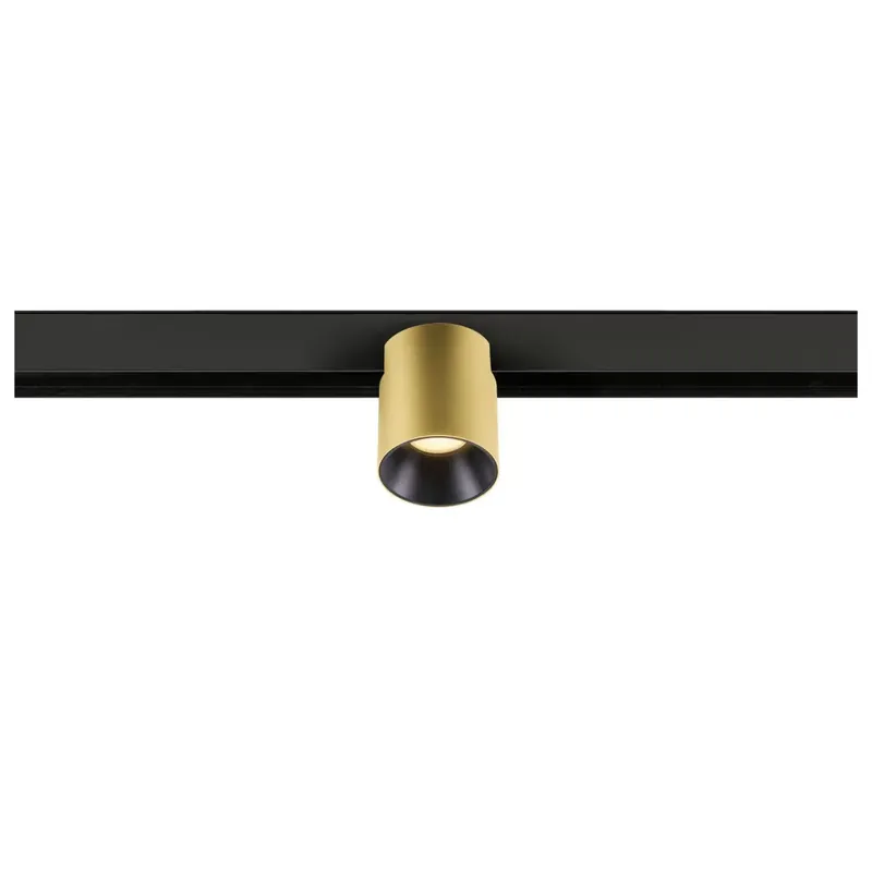 Expressz kézbesítés FIX-IT! 48V DALI arany-fekete 3000K 6.6W 36° kerek LED spot lámpa 48V felületre szerelt alacsony feszültségű magasított sínhez