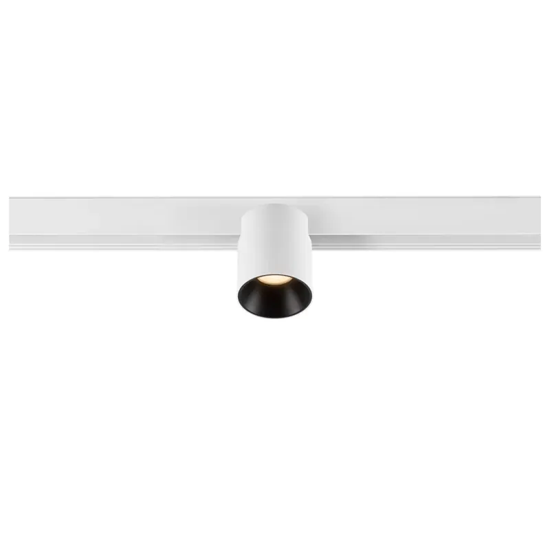 Kihagyhatatlan ajánlat FIX-IT! 48V DALI fehér-fekete 2700K 6.6W 36° kerek LED spot lámpa 48V felületre szerelt alacsony feszültségű magasított sínhez