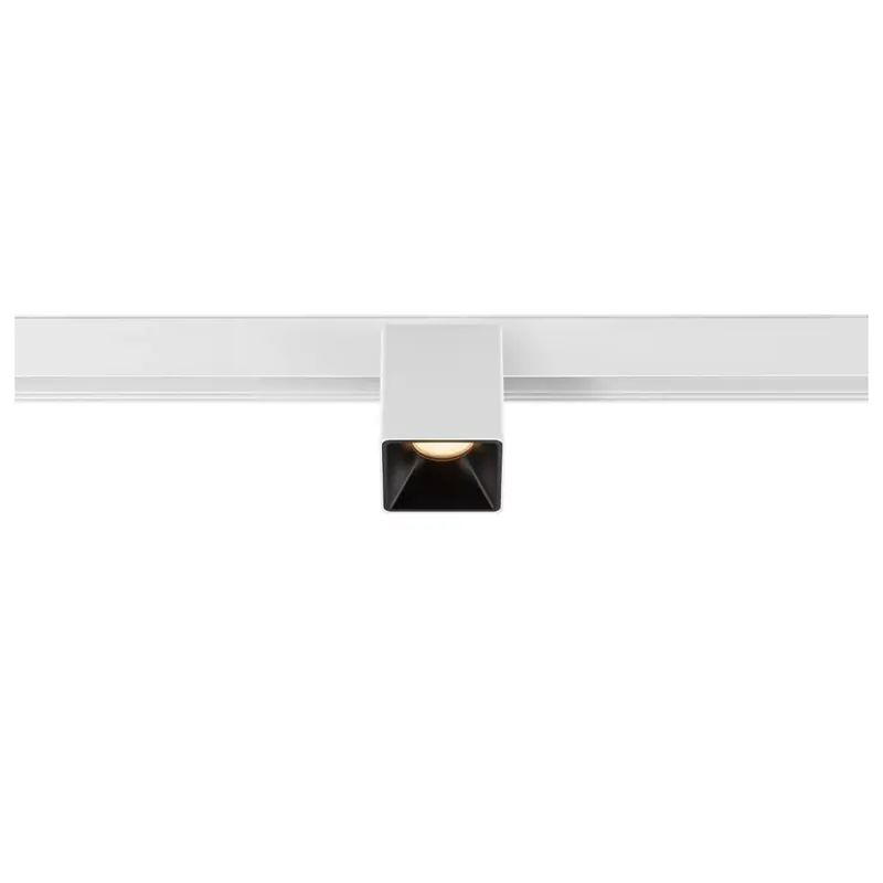 Népszerű FIX-IT! 48V DALI fehér-fekete 2700K 6.6W 36° szögletes LED spot lámpa 48V felületre szerelt alacsony feszültségű magasított sínhez