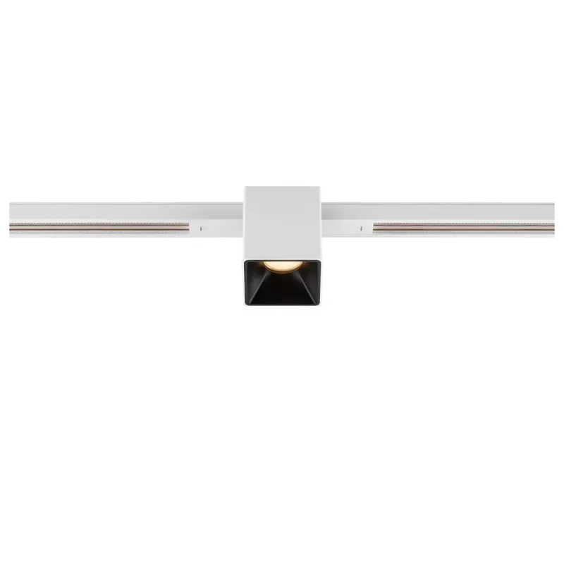 Olcsó FIX-IT! 48V DALI fehér-fekete 2700K 6.6W 36° szögletes LED spot lámpa 48V felületre szerelt alacsony feszültségű sínhez