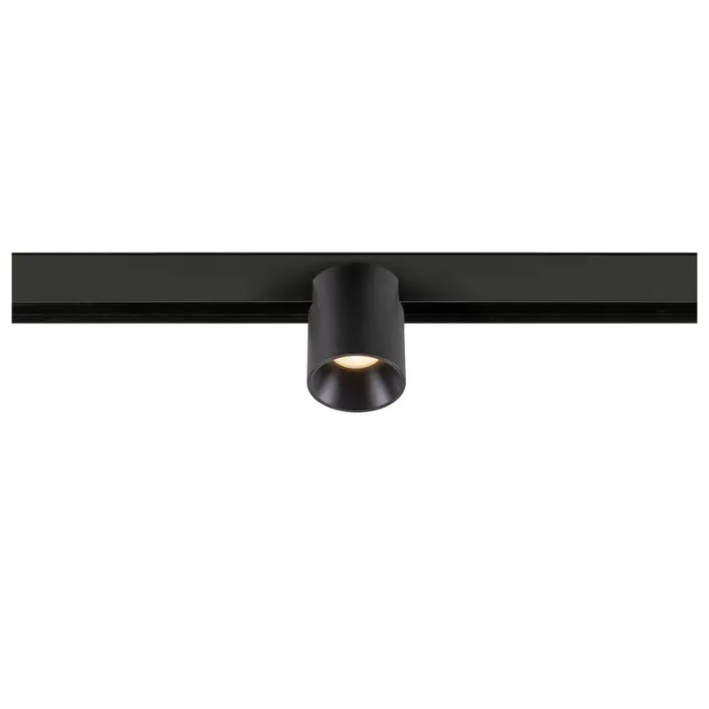 Szuper akció FIX-IT! 48V DALI fekete 2700K 6.6W 36° kerek LED spot lámpa 48V felületre szerelt alacsony feszültségű magasított sínhez