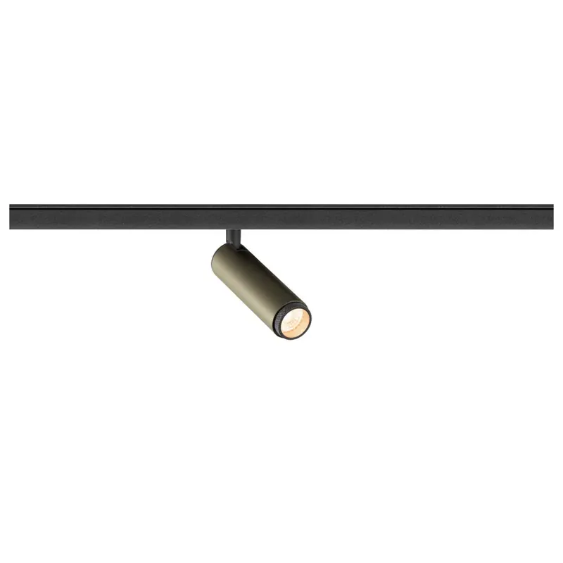 Kedvezmény GRIP! S 48V bronz-fekete dim-to-warm DALI hengeres dimmelhető állítható LED spot lámpa 48V alacsony feszültségű sínhez
