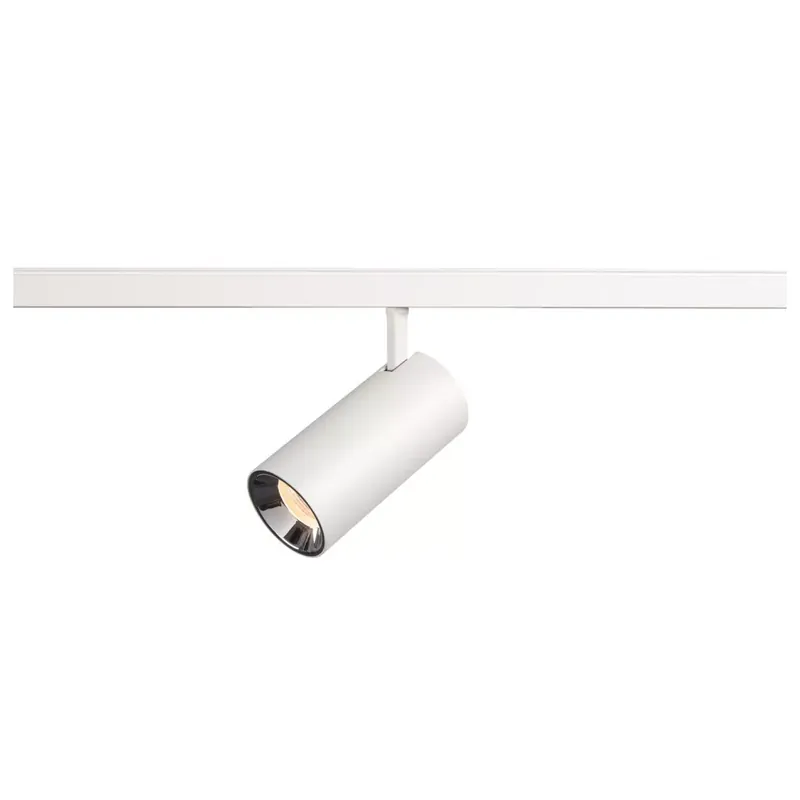 Alacsony ár NUMINOS® S 48V fehér-króm 16W 1000lm 2700K CRI90 40° állítható LED spot lámpa 48V-os alacsony feszültségű sínhez