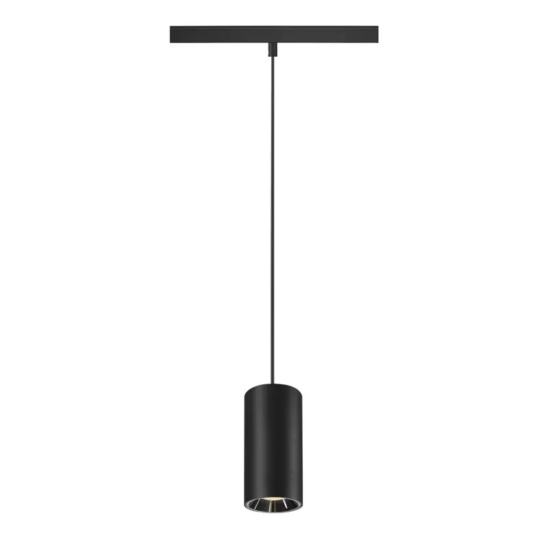 Gyors szállítás NUMINOS® S 48V fekete-króm 16W 1050lm 3000K CRI90 55° függesztett LED spot lámpa 48V-os alacsony feszültségű sínhez