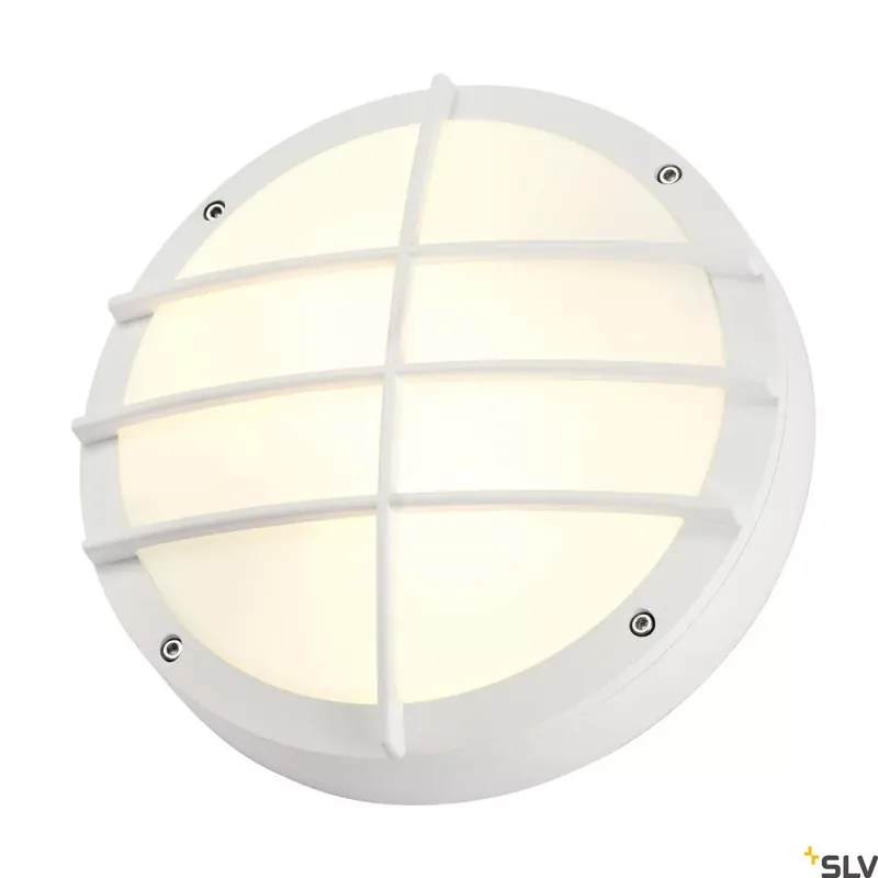 BULAN GRID fehér IP44 E27 kültéri fali és mennyezeti hajólámpa Gyors szállítás