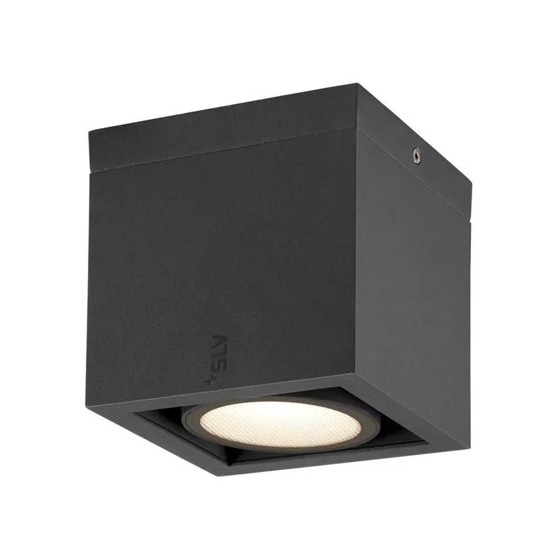 Újdonság ESKINA FRAME CL antracit szögletes kültéri mennyezeti LED lámpa