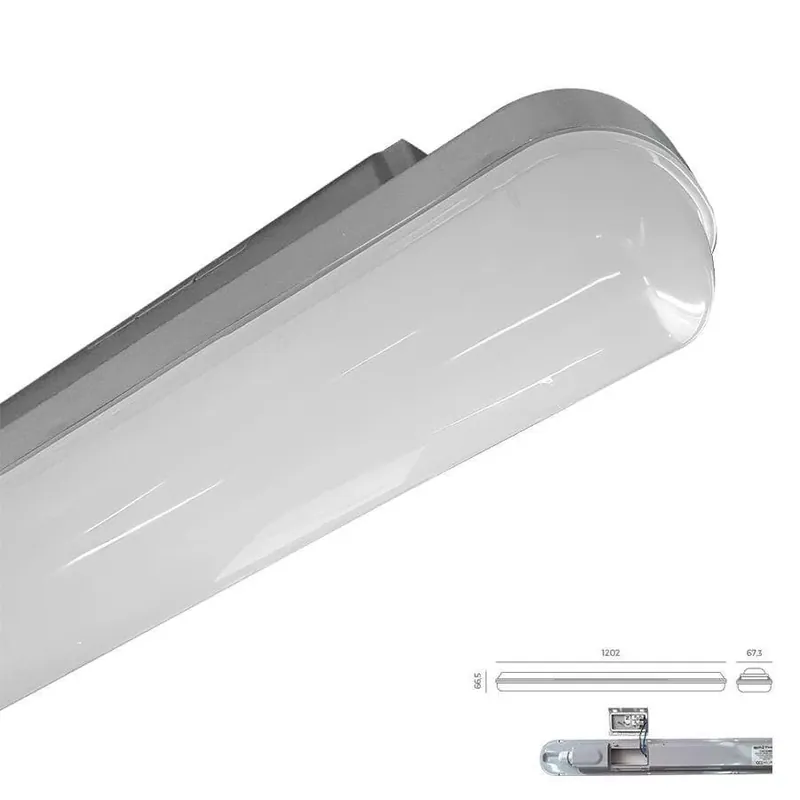 Legkelendőbb Emithor ELMINA 31602 por-és páramentes lámpatest, 36W LED, 4000K, 2850 lm, IP65