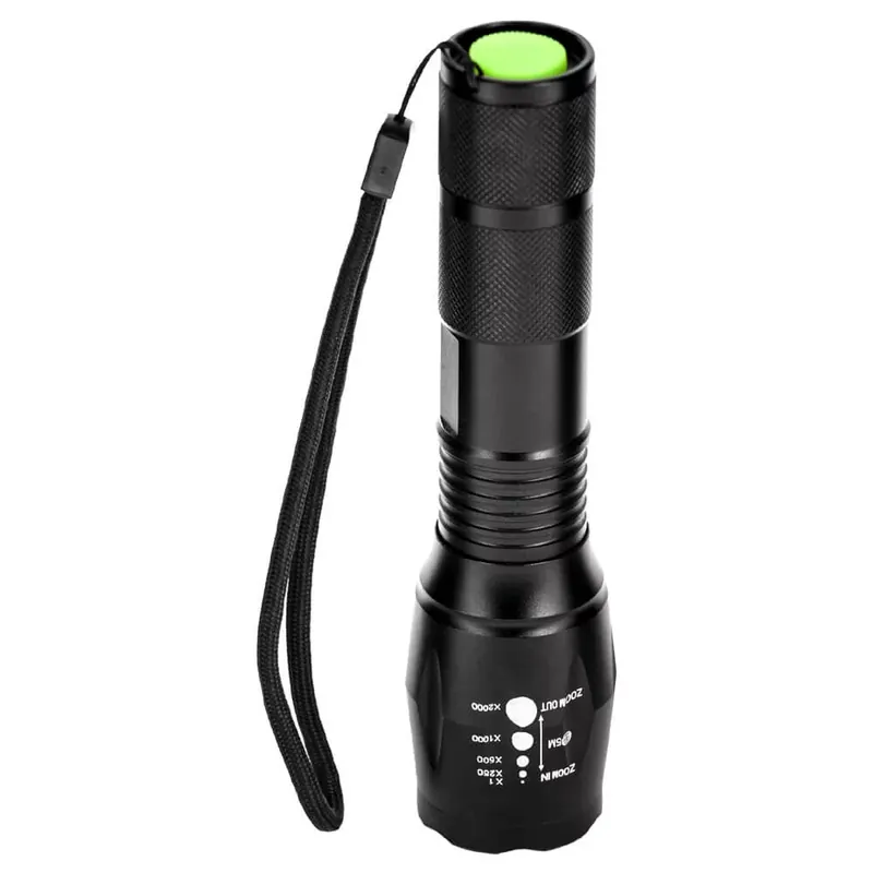 Vásárlói kedvenc Entac fókuszálható elemlámpa alu biciklikormány adapterrel, 5W, 500 lm, 3xAAA, IP65