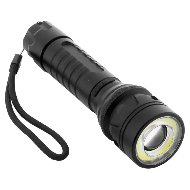 Akciós ár Entac fókuszálható elemlámpa alu, 8W, 700 lm, 3xAAA, IP65