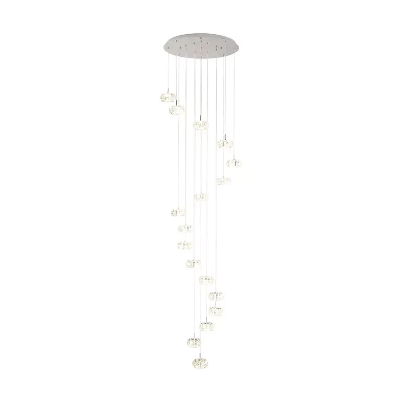 Eglo Corliano 1 39546 kristály függeszték, 17x4,5W LED, 3000K, 17x500 lm Expressz szállítás