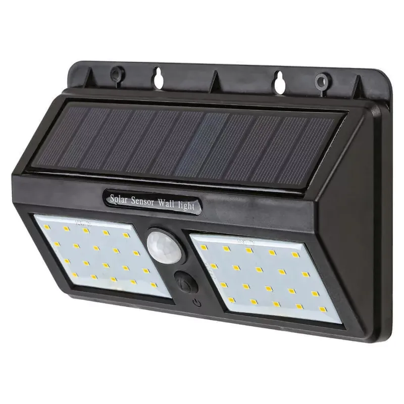 Rábalux Ostrava 7881 napelemes, mozgásérzékelős falilámpa, 2,4W LED, 4000K, 225 lm, IP44 Vásárlói kedvenc