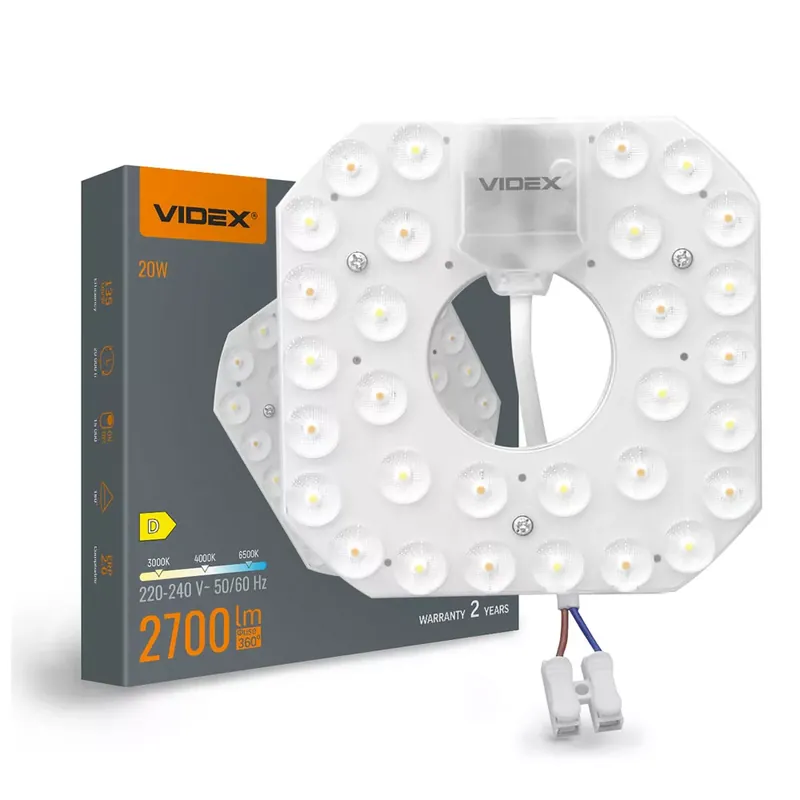 Videx LED modul mennyezetlámpához, 20W, 3000K-4000K-6500K, 2700 lm Azonnali szállítás